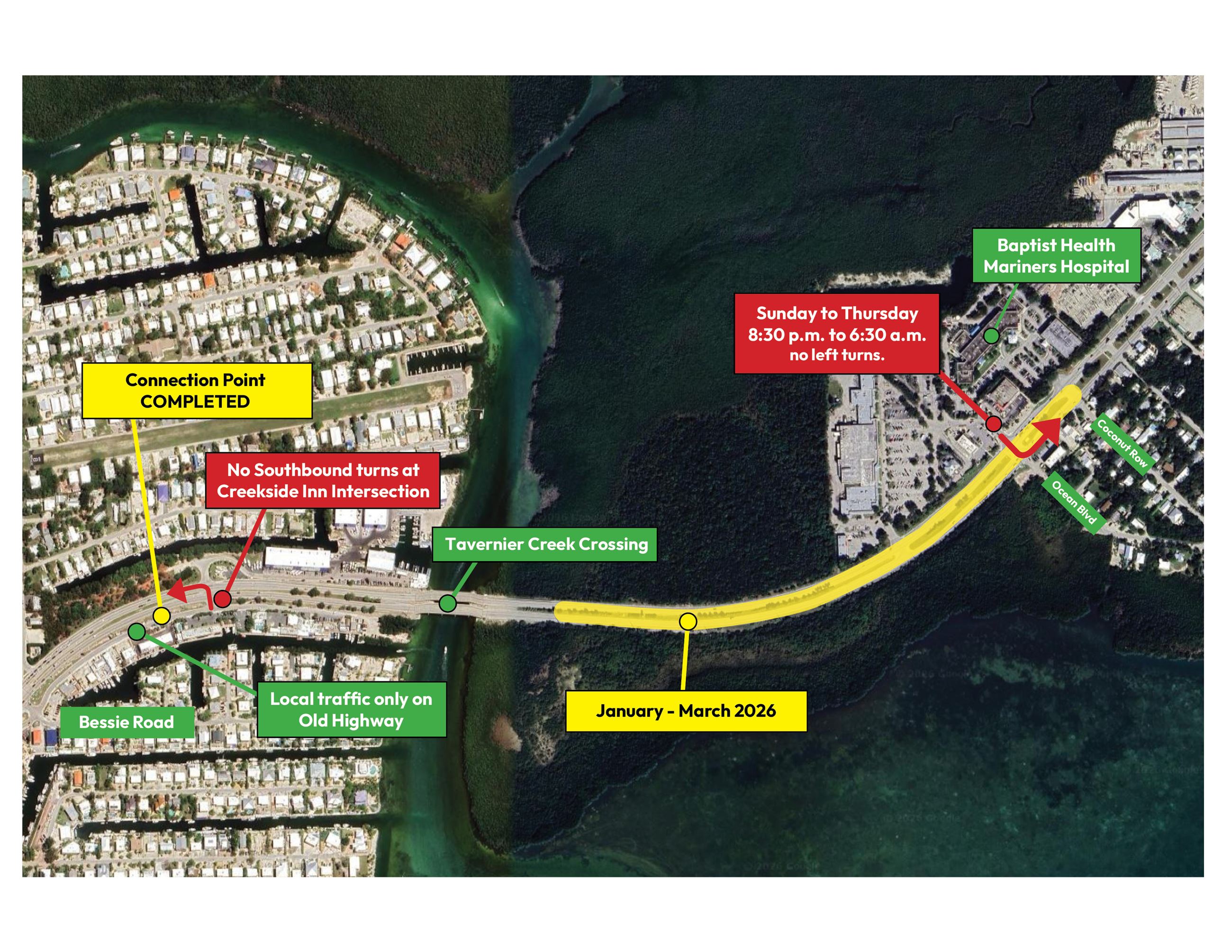 FKAA Traffic Flow Bessie to Coconut Row (2)