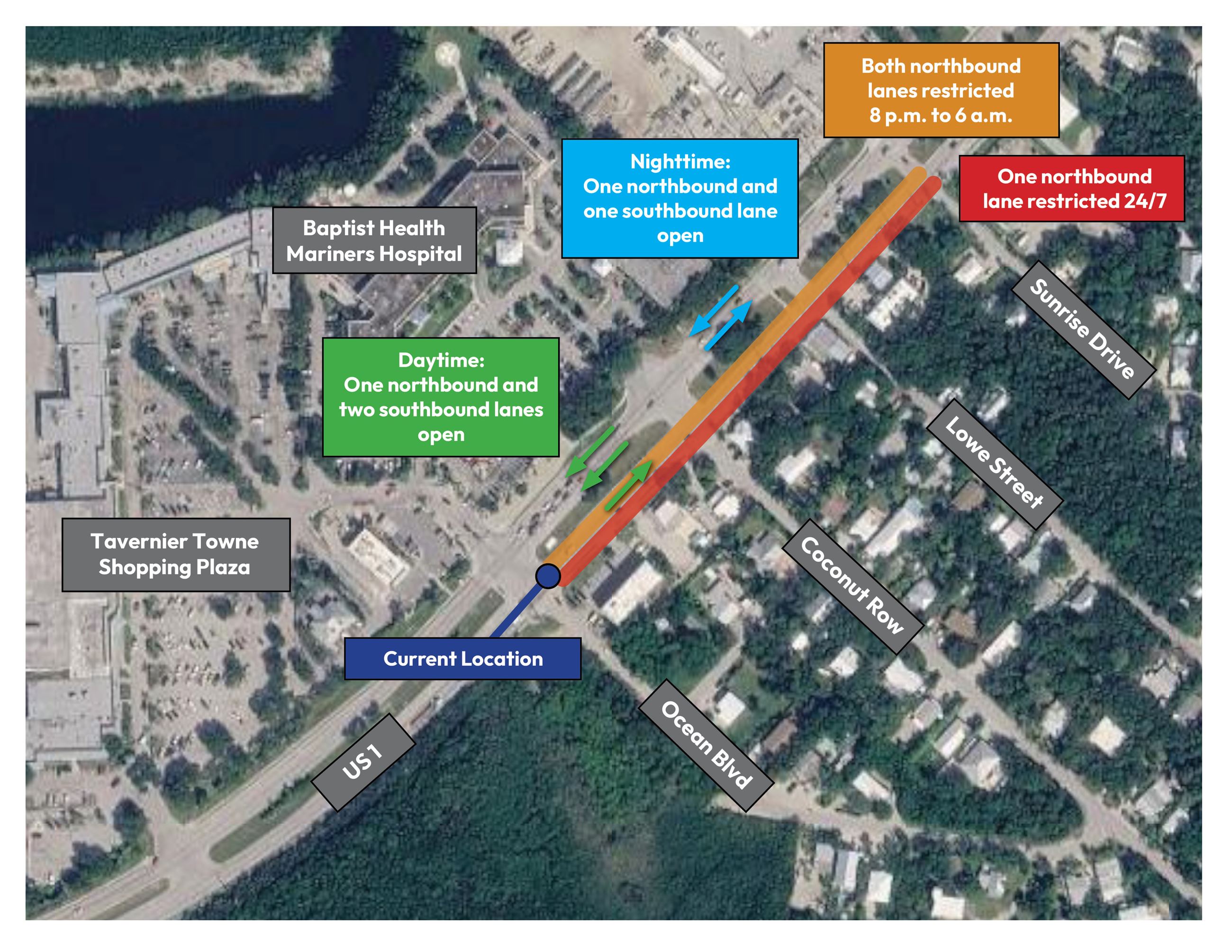 FKAA Traffic Flow Ocean to Sunrise (1)