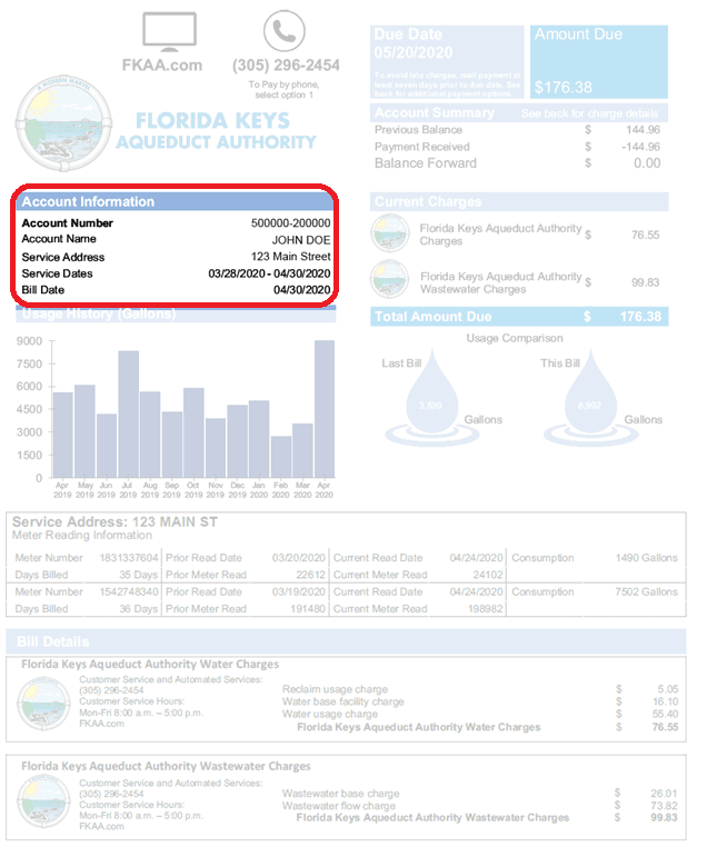 FKAA Statement Account